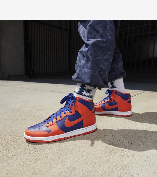 nike dunk high orange