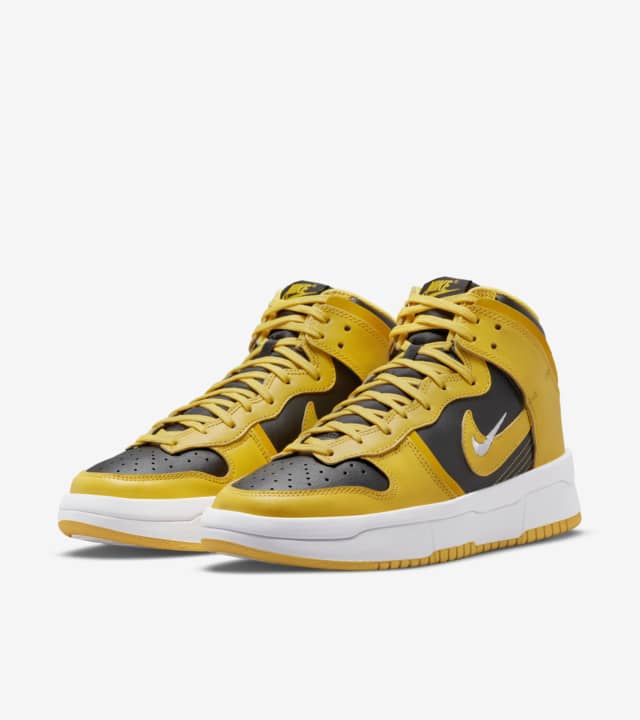 Women's Dunk High Up 'Black and Varsity Maize' (DH3718-001) Release ...