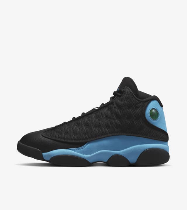 retro 13 blue black