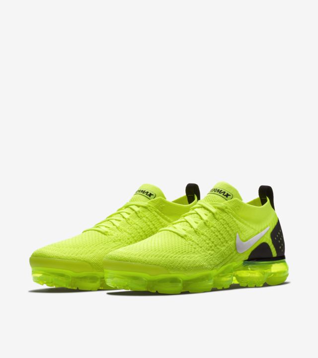 Nike Air Vapormax Flyknit 2 'Volt & White & Black' Release Date. Nike SNKRS