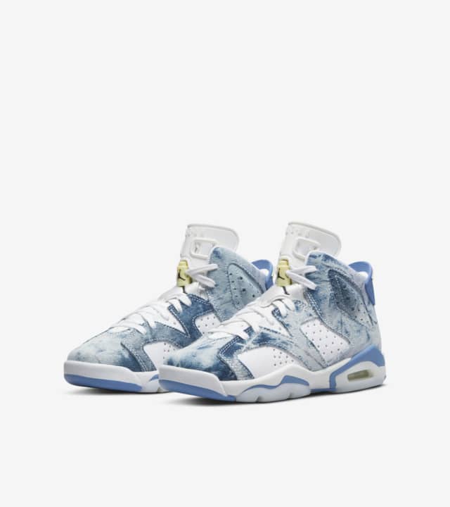 Older Kids' Air Jordan 6 'washed Denim' (dm9045-100) Release Date. Nike 