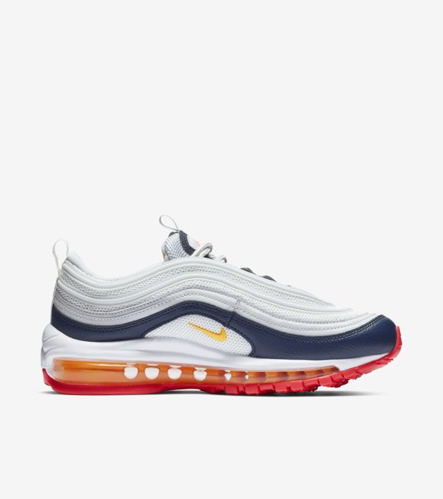 nike air max 97 midnight navy laser orange