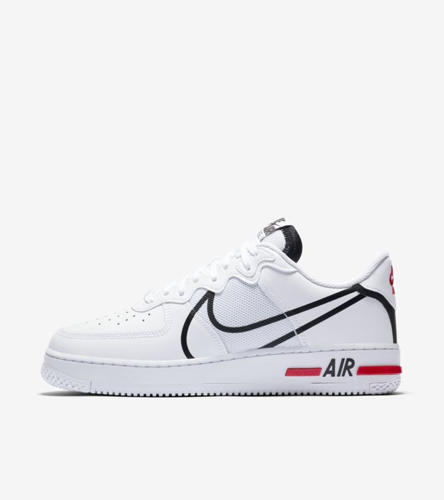 Air Force 1 React 'White/Black/True Red' Release Date. Nike SNKRS VN