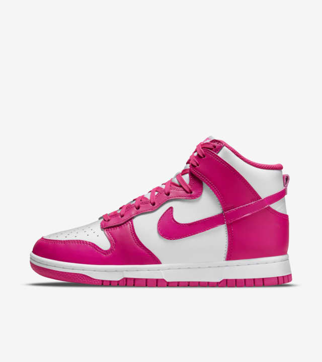 Women's Dunk High 'White and Pink Prime' (DD1869-110) Release Date