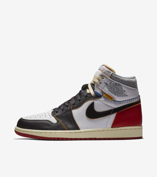 Air Jordan 1 Union Los Angeles White And Varsity Red And Black 