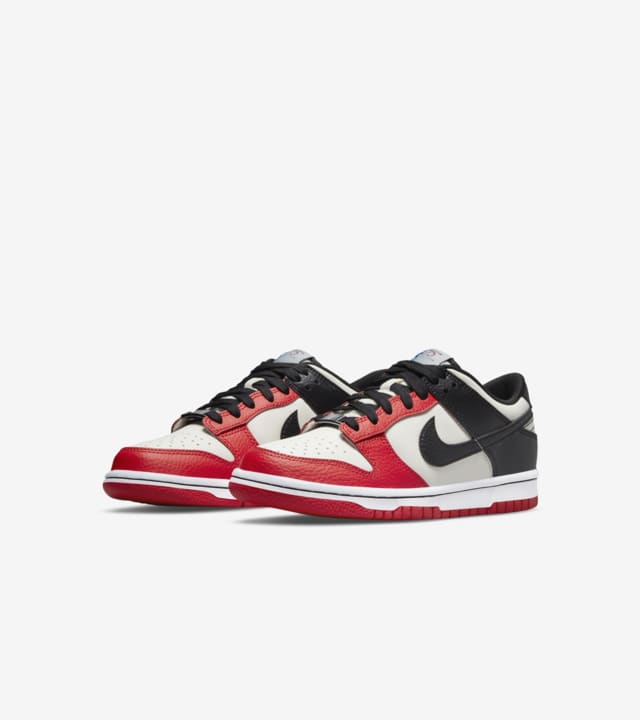 Big Kids' Dunk Low 'Black and Chile Red' (DD3363-100) Release Date ...