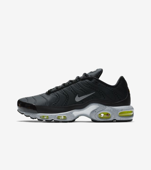 Nike Air Max Plus Premium 'Black & Matte Silver & Volt' Release Date ...