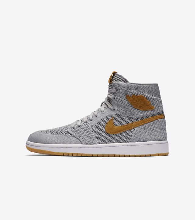 flyknit jordan 1 grey