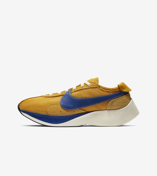 nike moon racer yellow ochre gym blue