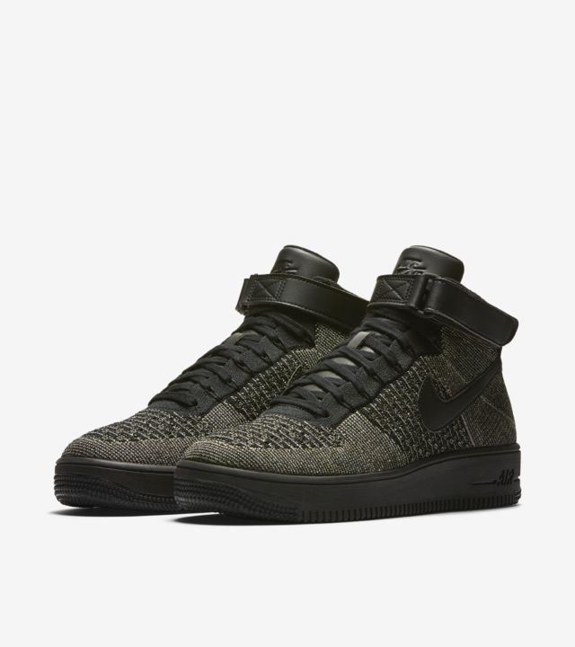 Nike Air Force 1 Ultra Flyknit Mid 'Black & Palm Green'. Nike SNKRS US