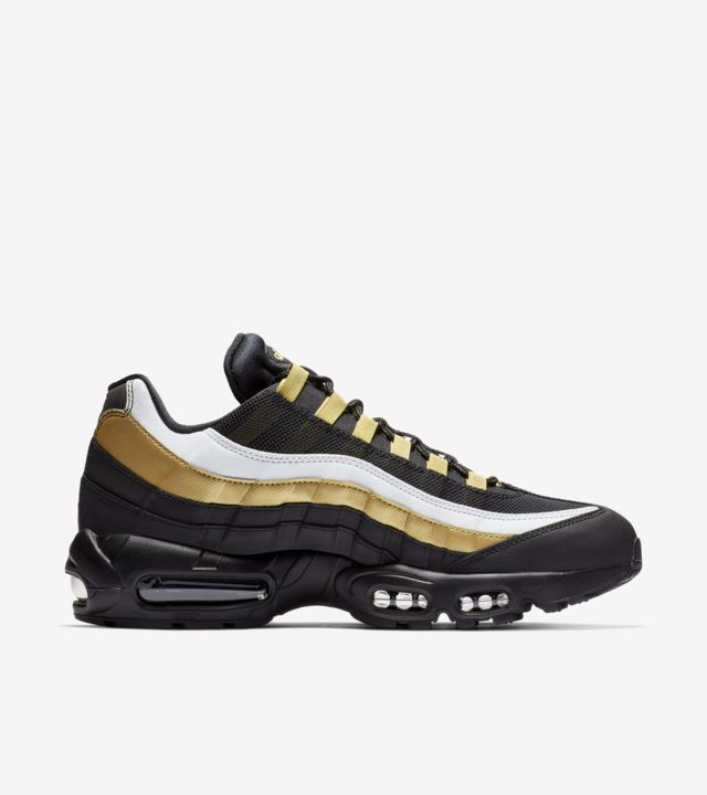 Air Max 95 OG 'Black & Metallic Gold & White' Release Date. Nike SNKRS US