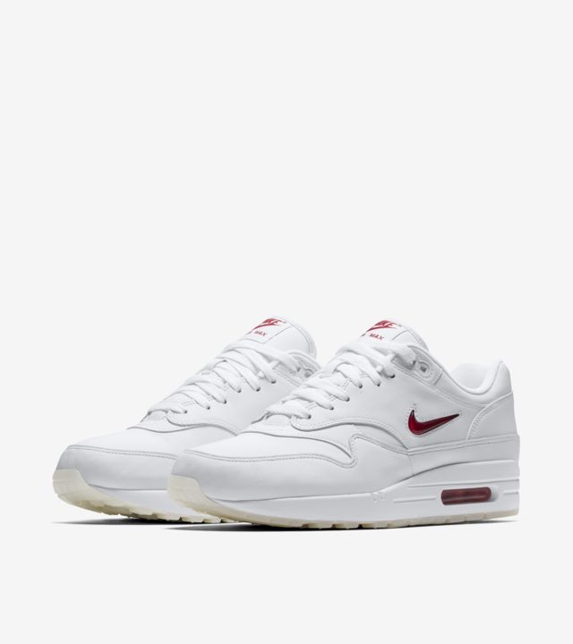 Air Max 1 Premium Jewel White And University Red Release Date Nike