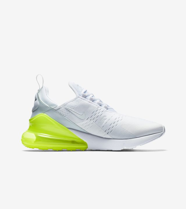 Nike Air Max 270 White Pack 'Volt' Release Date. Nike SNKRS