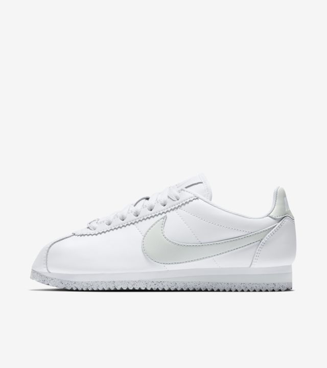 Women's Classic Cortez Flyleather 'White & Light Silver' Release Date ...