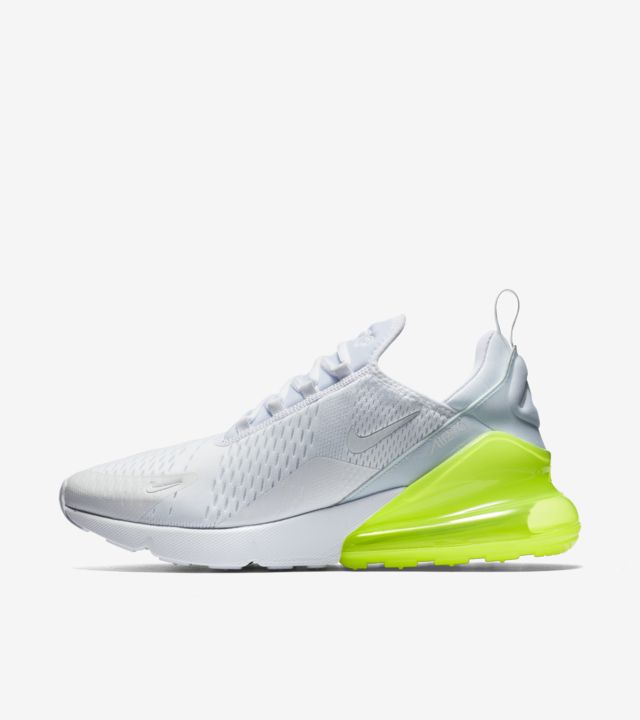Nike Air Max 270 White Pack 'Volt' Release Date. Nike SNKRS GB