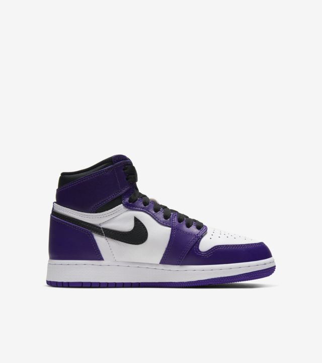 Big Kids' Air Jordan 1 ‘Court Purple' Release Date. Nike SNKRS