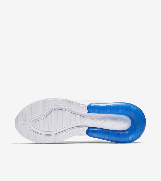 blue and white nike airmax