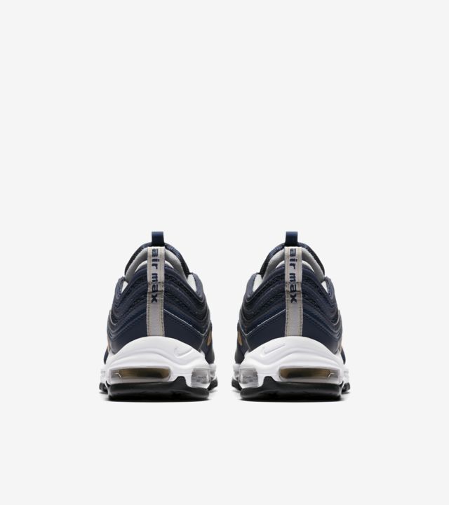 navy blue and gold air max 97
