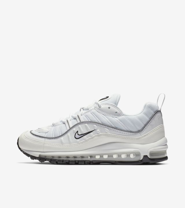 nike air max 98 white grey and pink