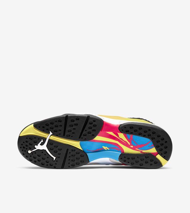 jordan 8 white pink blue