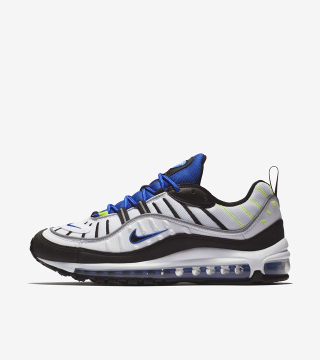 Nike Air Max 98 'White & Black & Racer Blue' Release Date. Nike SNKRS GB