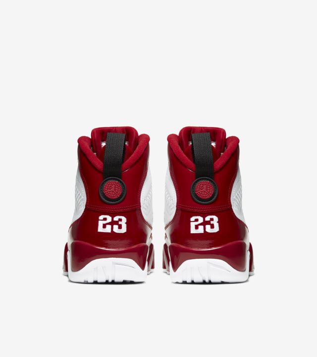 air jordan 9 white red black