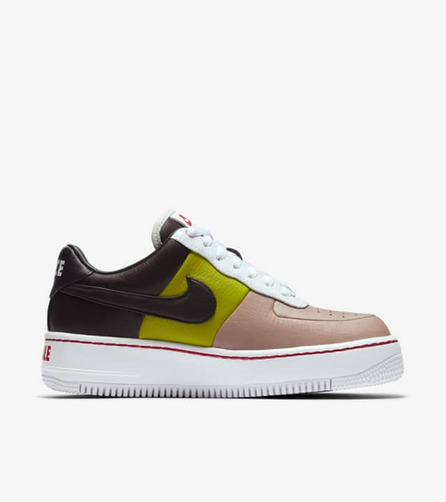 Nike Women's Air Force 1 Low Upstep 'Port Wine & Bright Cactus' Release ...