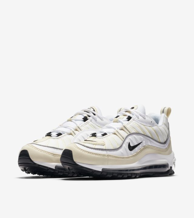 Nike Women's Air Max 98 'White & Black & Fossil' Release Date. Nike ...