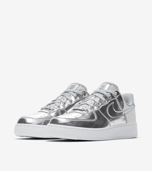 nike air force 1 metallic chrome