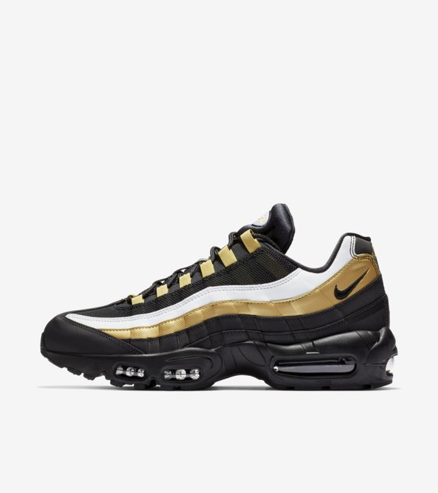 Air Max 95 OG 'Black & Metallic Gold & White' Release Date. Nike SNKRS US