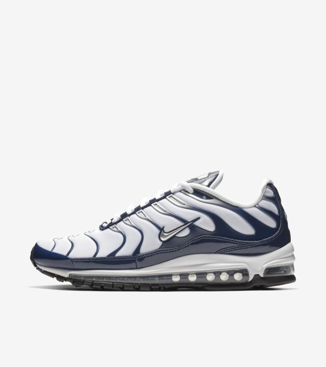 Nike Air Max 97 / Plus 'Metallic Silver & Midnight Navy' Release Date ...