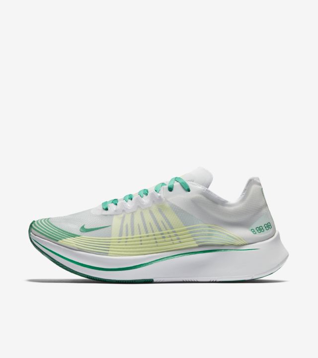 Nike Zoom Fly 'White & Lucid Green' Release Date. Nike SNKRS US