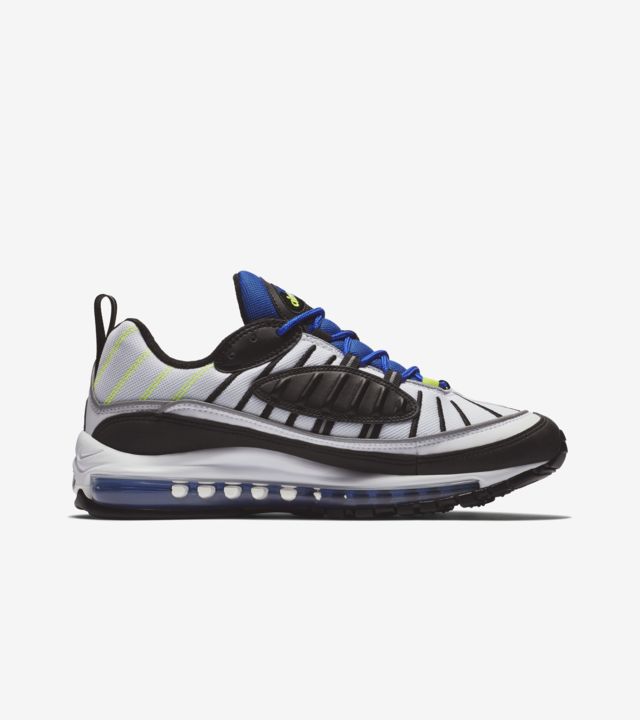 Nike Air Max 98 'White & Black & Racer Blue' Release Date. Nike SNKRS HU