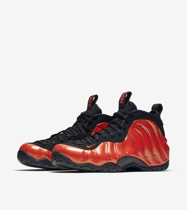 nike air foamposite habanero red