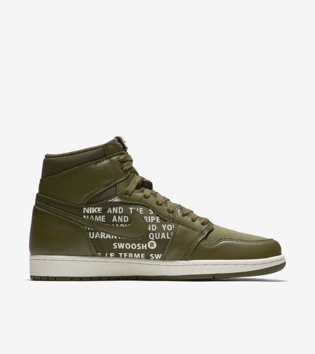 ãNIKEå¬å¼ãã¨ã¢ ã¸ã§ã¼ãã³ 1 'Olive Canvas and Sail' (555088-300 / AJ1). Nike SNKRS JP