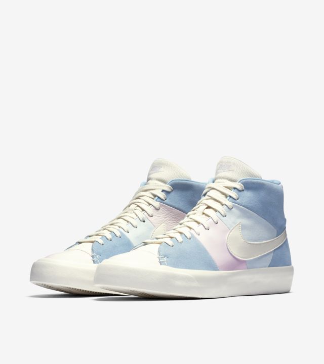 nike blazer patchwork black