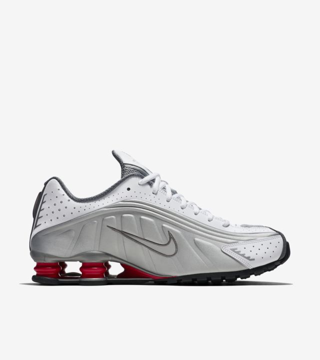 Nike Shox R4 'White & Comet Red & Metallic Silver' Release Date. Nike SNKRS