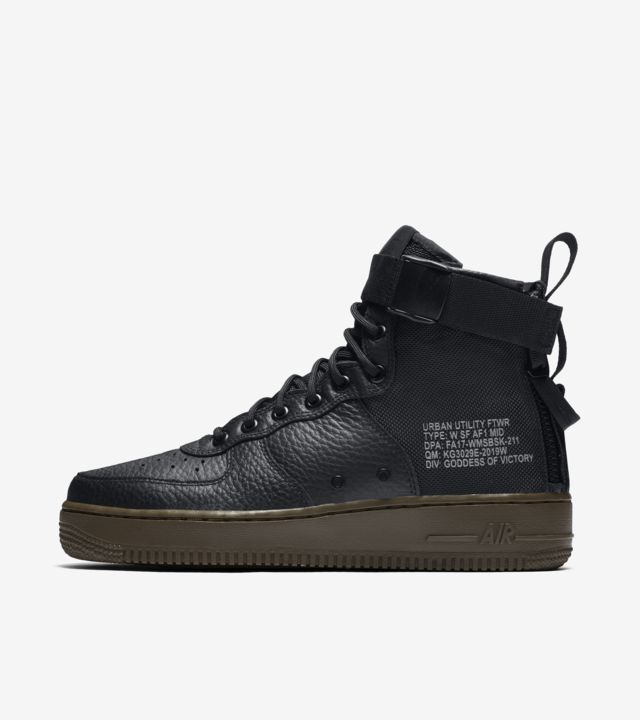 Women's Nike SF AF1 Mid 'Black & Dark Hazel'. Nike SNKRS GB