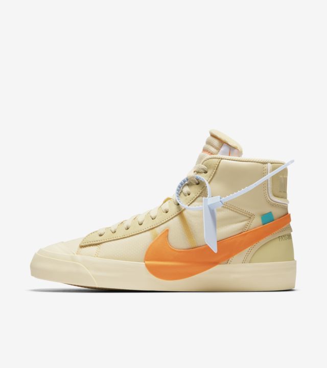 nike blazer beige orange