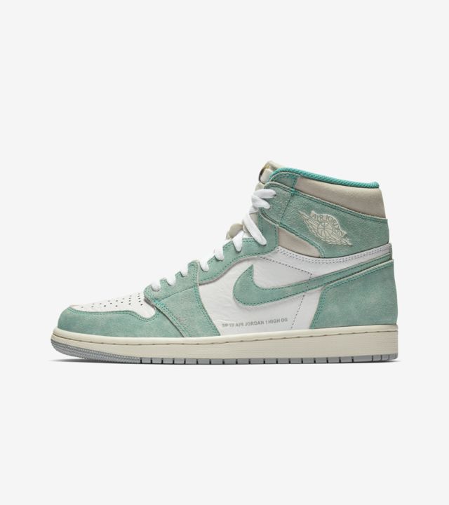 Air Jordan 1 'Turbo Green and White and Light Smoke Grey' Release Date ...