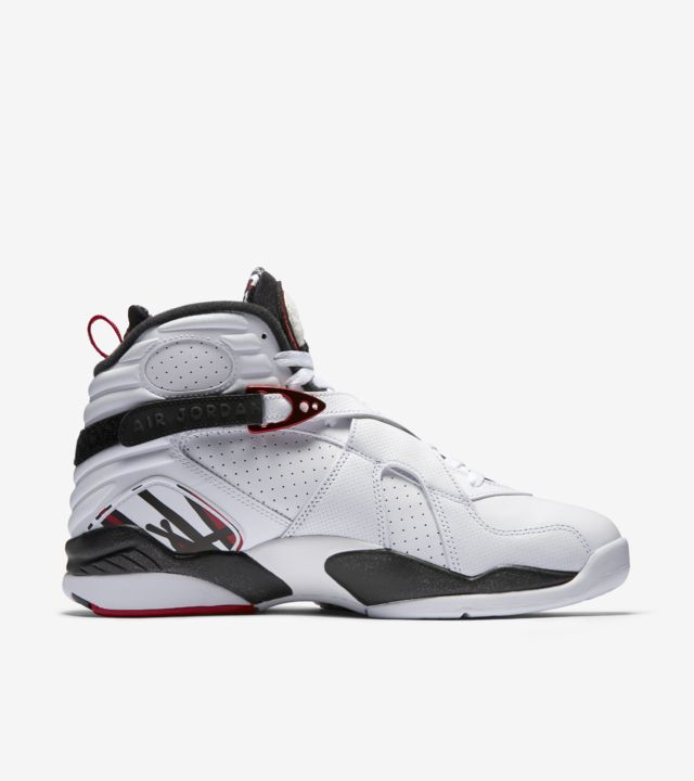 Air Jordan 8 Retro 'White & Black & Gym Red'. Nike SNKRS