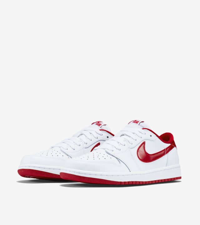 Air Jordan 1 Retro Low 'White & Red' Release Date. Nike SNKRS