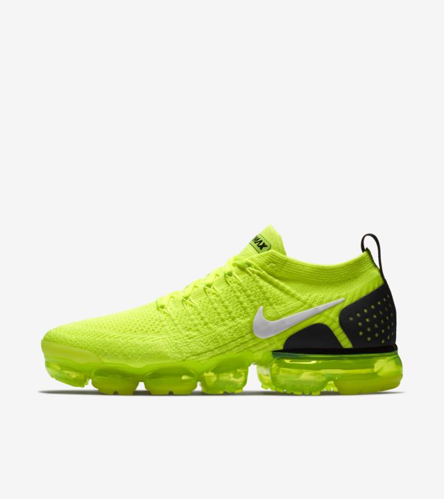 Nike Air Vapormax Flyknit 2 'Volt & White & Black' Release Date. Nike SNKRS