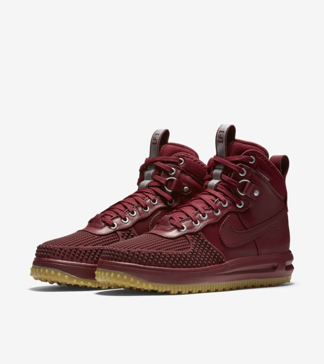 nike lunar force 1 duckboot red and black