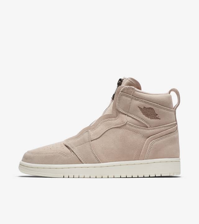 Women's Air Jordan 1 High Zip 'Particle Beige & Metallic Red Bronze' Release Date. Nike SNKRS