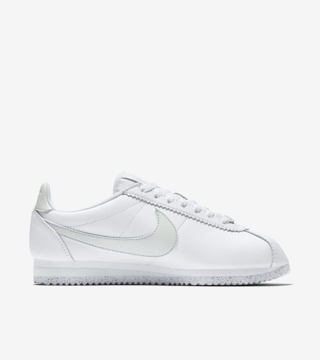 Women's Classic Cortez Flyleather 'White & Light Silver' Release Date ...