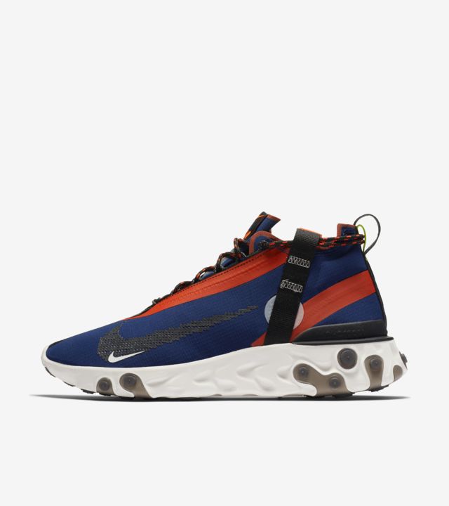 Nike React Runner Mid iSPA 'Blue Void & Team Orange & Phantom' Release ...