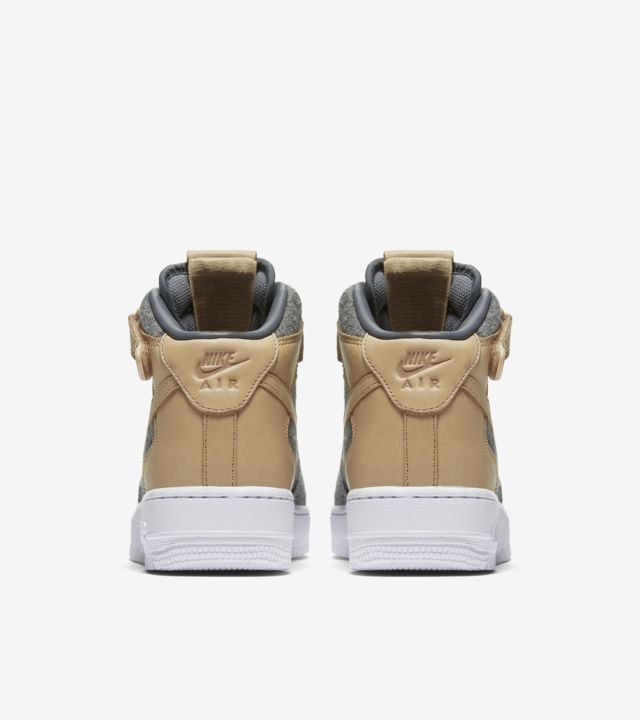 Womens Nike Air Force 1 Mid Leather ‘Cool Grey & Vachetta Tan'.. Nike ...