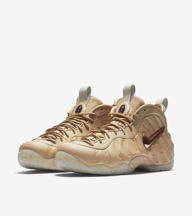 nike foamposite rose gold