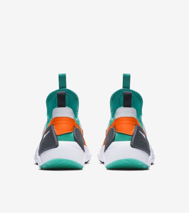 Nike Huarache E.D.G.E. TXT QS 'White & Clear Emerald & Total Orange ...